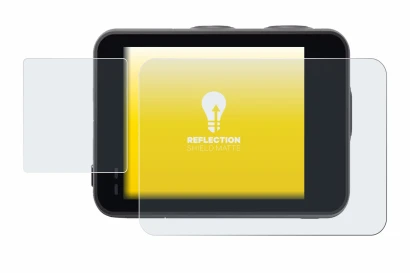 Imagen del dispositivo Akaso Brave 7 con una amplia variedad de protectores de pantalla.