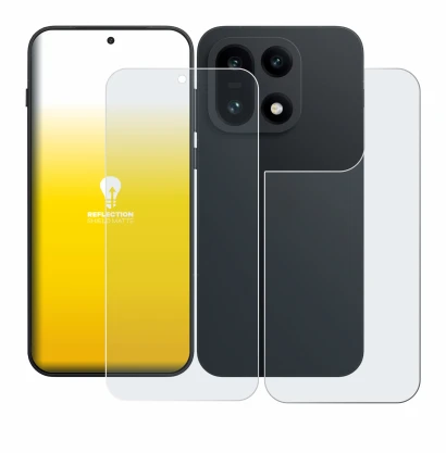 Imagen del dispositivo OnePlus 15 (Frontal+Trasero) con una amplia variedad de protectores de pantalla.