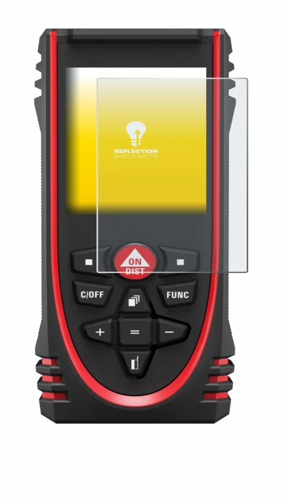 Imagen del dispositivo Leica DISTO X3 con una amplia variedad de protectores de pantalla.