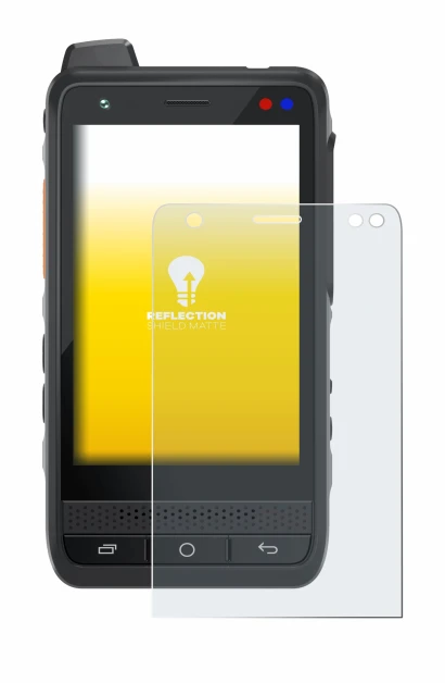 Imagen del dispositivo Uniwa F400 con una amplia variedad de protectores de pantalla.