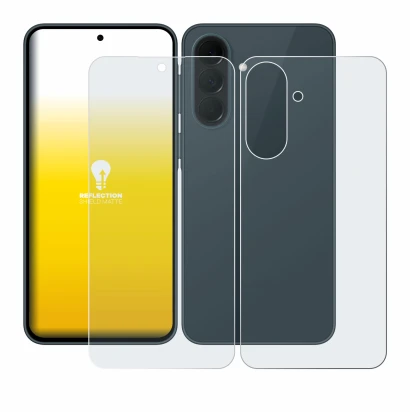 Imagen del dispositivo Samsung Galaxy A37 5G (Frontal+Trasero) con una amplia variedad de protectores de pantalla.