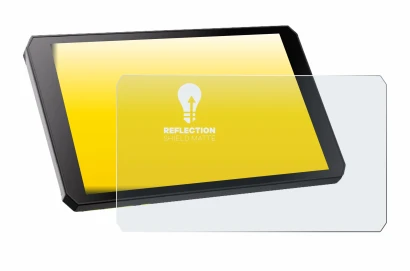 Imagen del dispositivo RiderNav R7M con una amplia variedad de protectores de pantalla.