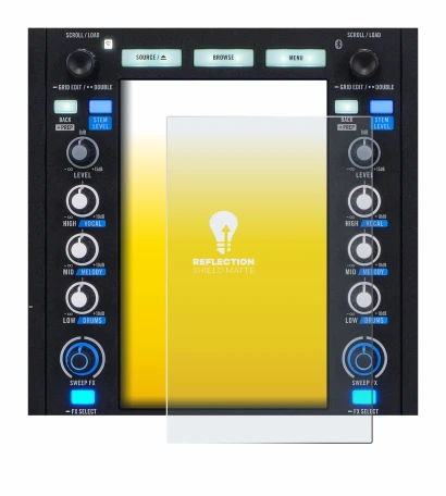 Imagen del dispositivo Rane System One con una amplia variedad de protectores de pantalla.