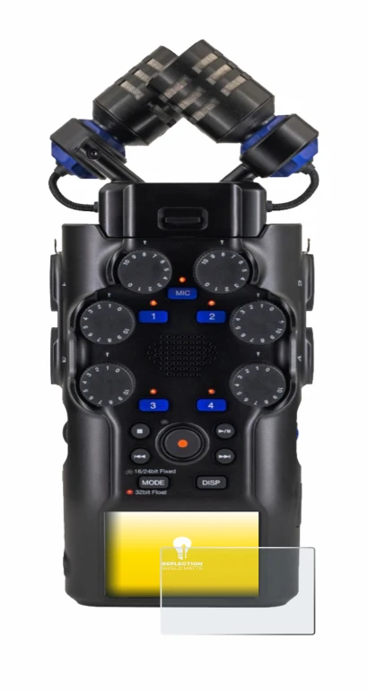 Imagen del dispositivo Zoom H6 studio con una amplia variedad de protectores de pantalla.