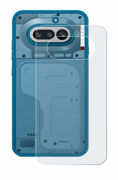 Imagen del dispositivo Nothing Phone (4a) (Trasero) con una amplia variedad de protectores de pantalla.