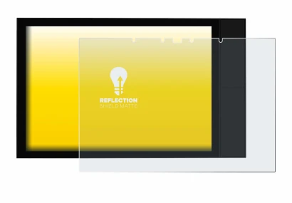 Imagen del dispositivo Shelly Wall Display XL con una amplia variedad de protectores de pantalla.