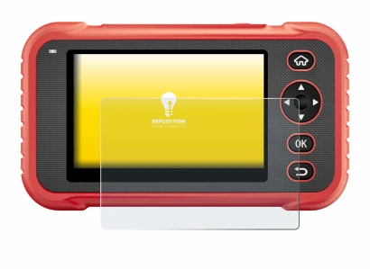 Imagen del dispositivo Launch CRP129E Plus con una amplia variedad de protectores de pantalla.