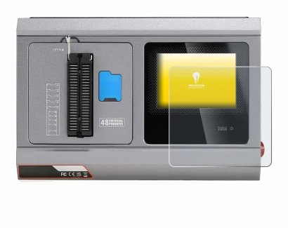 Imagen del dispositivo Xhorse Multi-Prog con una amplia variedad de protectores de pantalla.