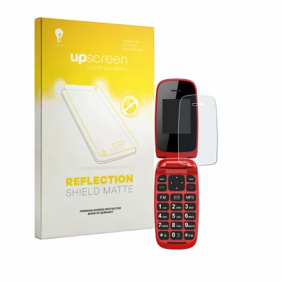 Parte frontal de un envase de producto con el logotipo de la marca upscreen. Al lado se muestra el dispositivo Chakeyake R341 