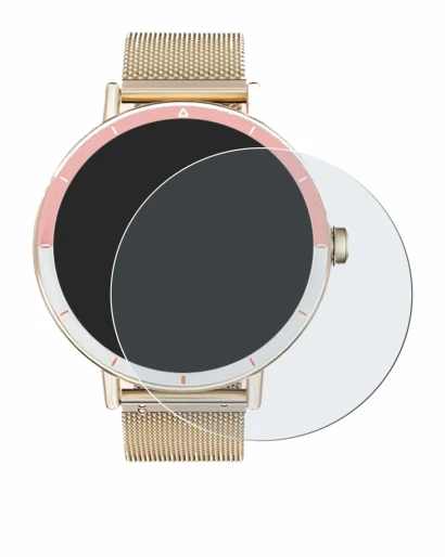 Imagen del dispositivo Keeponfit Smartwatch 1.27" con una amplia variedad de protectores de pantalla.