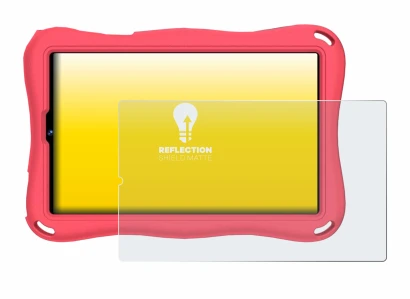Imagen del dispositivo Suaat S11 9" con una amplia variedad de protectores de pantalla.