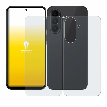 Imagen del dispositivo Samsung Galaxy A27 5G (Frontal+Trasero) con una amplia variedad de protectores de pantalla.