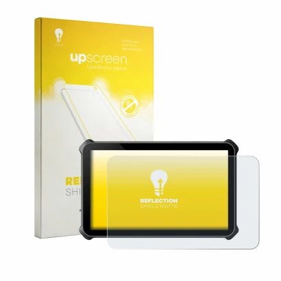 Parte frontal de un envase de producto con el logotipo de la marca upscreen. Al lado se muestra el dispositivo Magewell Direct