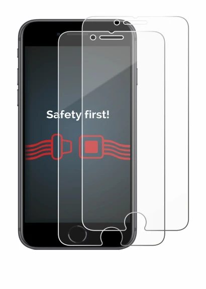 Imagen del dispositivo Apple iPhone 8 con una amplia variedad de protectores de pantalla.