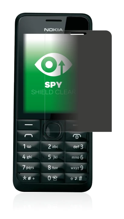 Imagen del dispositivo Nokia 301 con una amplia variedad de protectores de pantalla.