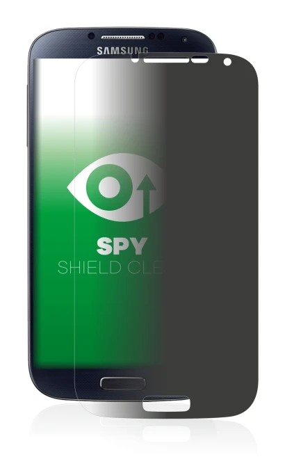 Imagen del dispositivo Samsung Galaxy S4 con una amplia variedad de protectores de pantalla.