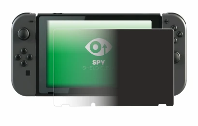 Imagen del dispositivo Nintendo Switch con una amplia variedad de protectores de pantalla.