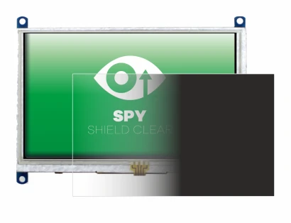 Imagen del dispositivo Raspberry Pi Touchscreen 5" con una amplia variedad de protectores de pantalla.