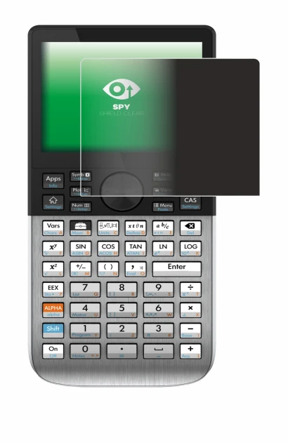 Imagen del dispositivo HP Prime con una amplia variedad de protectores de pantalla.