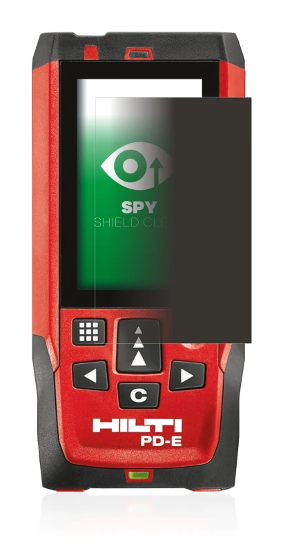 Imagen del dispositivo Hilti PD-E con una amplia variedad de protectores de pantalla.