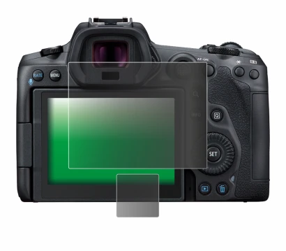 Imagen del dispositivo Canon EOS R5 con una amplia variedad de protectores de pantalla.