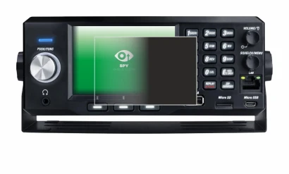 Imagen del dispositivo Uniden SDS200E con una amplia variedad de protectores de pantalla.