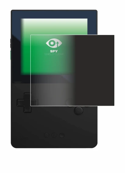 Imagen del dispositivo Analogue Pocket con una amplia variedad de protectores de pantalla.