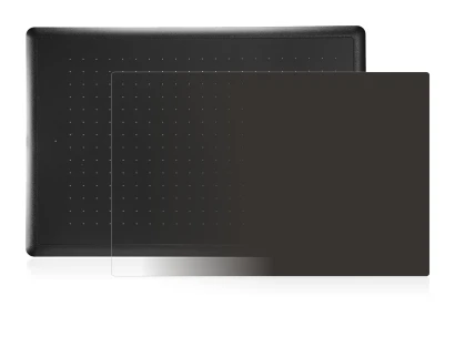 Imagen del dispositivo Wacom One Medium con una amplia variedad de protectores de pantalla.