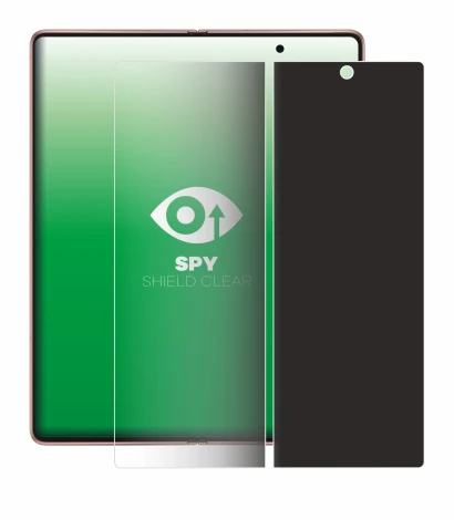 Imagen del dispositivo Samsung Galaxy Z Fold 2 5G (Pantalla interior) con una amplia variedad de protectores de pantalla.