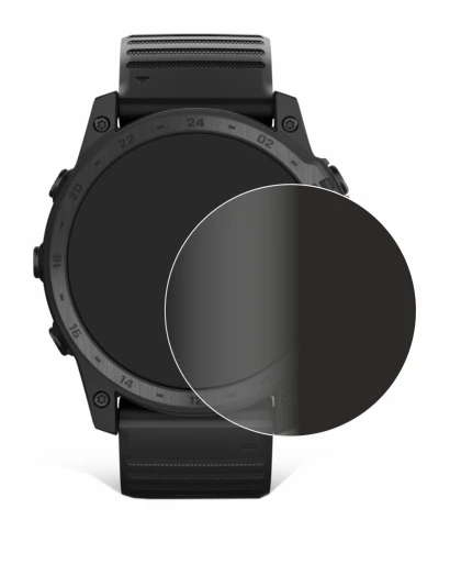 Imagen del dispositivo Garmin Tactix 7 Pro Ballistics con una amplia variedad de protectores de pantalla.