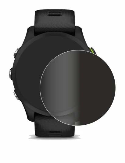 Imagen del dispositivo Garmin Forerunner 255 con una amplia variedad de protectores de pantalla.