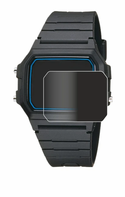Imagen del dispositivo Casio F-105W-1AWYEF con una amplia variedad de protectores de pantalla.