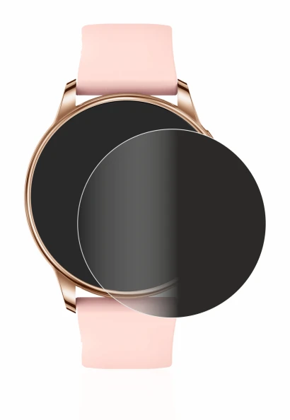 Imagen del dispositivo Levowatch F2 con una amplia variedad de protectores de pantalla.