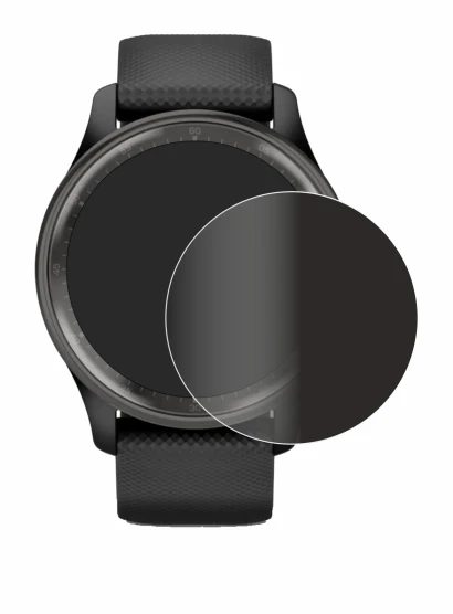 Imagen del dispositivo Garmin Vivomove Trend con una amplia variedad de protectores de pantalla.