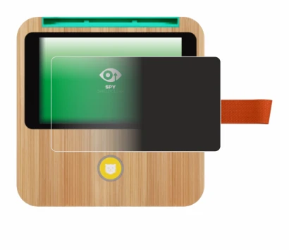Imagen del dispositivo tigerbox Touch Plus con una amplia variedad de protectores de pantalla.