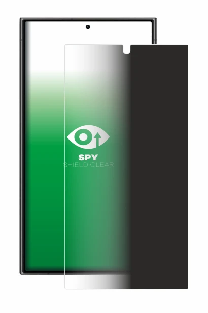 Imagen del dispositivo Samsung Galaxy S24 Ultra con una amplia variedad de protectores de pantalla.