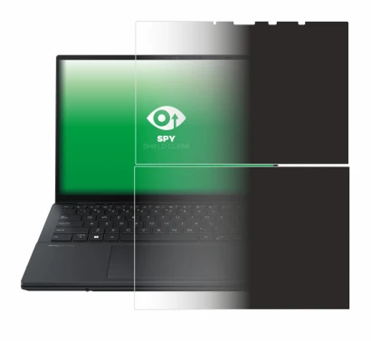 Imagen del dispositivo ASUS ZenBook Duo OLED 2024 UX8406 con una amplia variedad de protectores de pantalla.