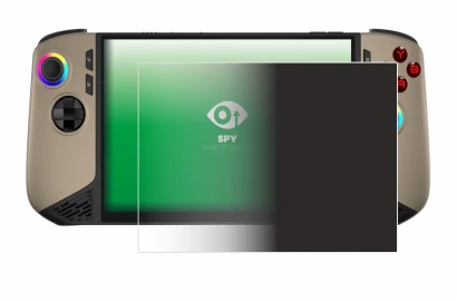 Imagen del dispositivo MSI Claw 8 AI+ con una amplia variedad de protectores de pantalla.