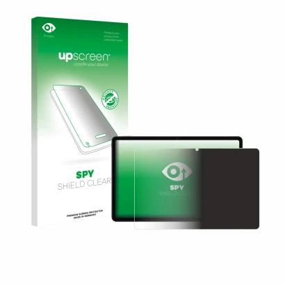 Parte frontal de un envase de producto con el logotipo de la marca upscreen. Al lado se muestra el dispositivo Xiaomi Redmi Pa
