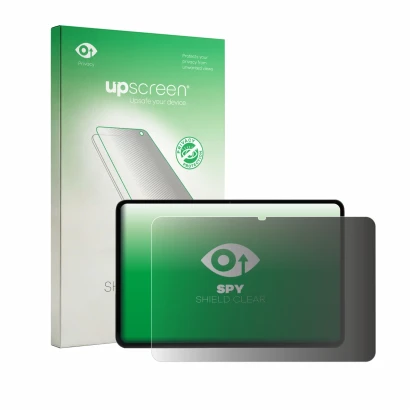 Parte frontal de un envase de producto con el logotipo de la marca upscreen. Al lado se muestra el dispositivo RedMagic Gaming