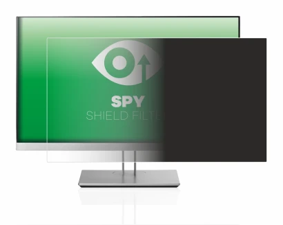 Imagen del dispositivo HP EliteDisplay E233 con una amplia variedad de protectores de pantalla.