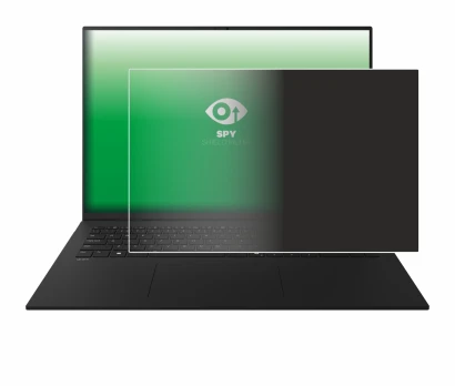 Imagen del dispositivo LG gram 17" 2025 con una amplia variedad de protectores de pantalla.