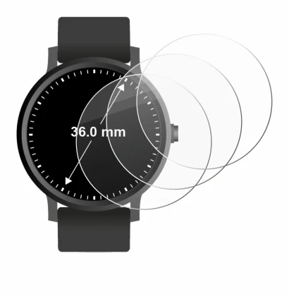 Imagen del dispositivo Relojes (Circular, ø: 36 mm) con una amplia variedad de protectores de pantalla.