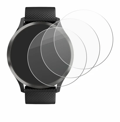 Imagen del dispositivo Garmin vivomove HR con una amplia variedad de protectores de pantalla.