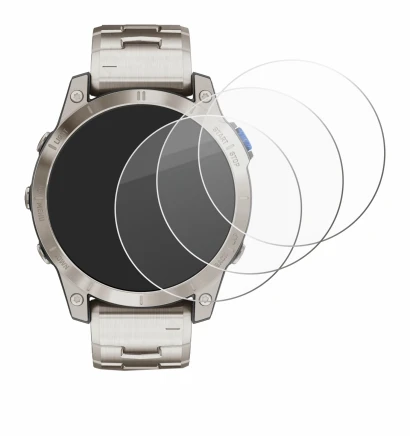 Imagen del dispositivo Garmin D2 Mach 1 con una amplia variedad de protectores de pantalla.