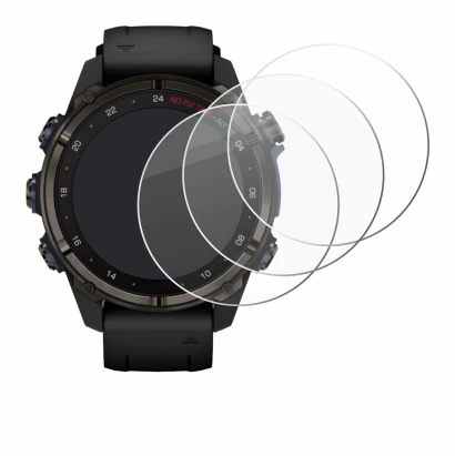 Imagen del dispositivo Garmin Descent Mk3i (43 mm) con una amplia variedad de protectores de pantalla.
