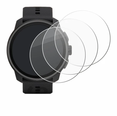Imagen del dispositivo Suunto Race S con una amplia variedad de protectores de pantalla.