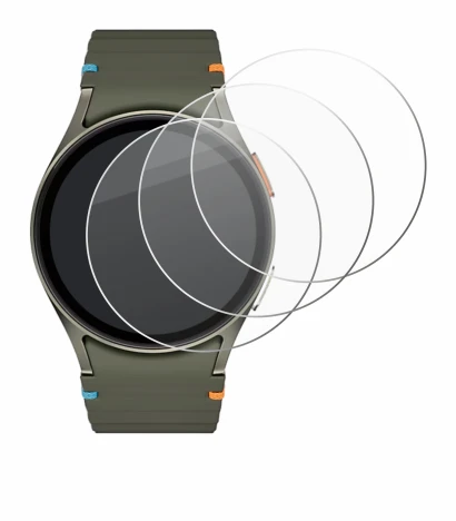 Imagen del dispositivo Samsung Galaxy Watch 7 (40 mm) con una amplia variedad de protectores de pantalla.