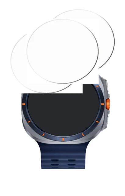 Imagen del dispositivo Samsung Galaxy Watch Ultra 2 (47 mm) con una amplia variedad de protectores de pantalla.