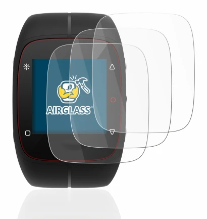 Imagen del dispositivo Polar M400 con una amplia variedad de protectores de pantalla.